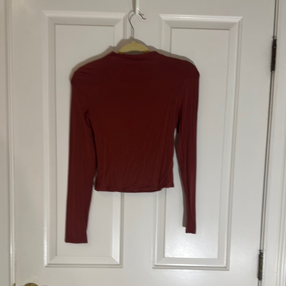 Women's Long Sleeve Top - Rust
